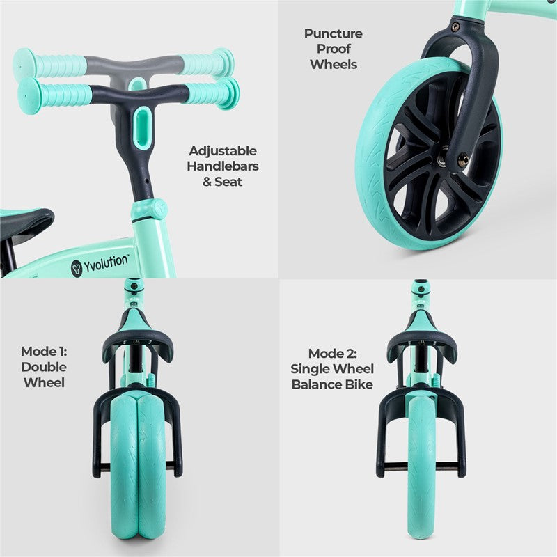 Bici de equilibrio Yvelo - Verde