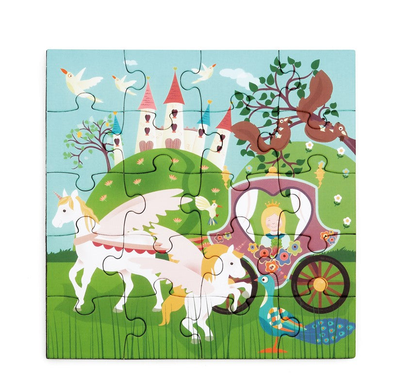 2 Puzzles magnéticos para llevar - Princesas y Unicornios