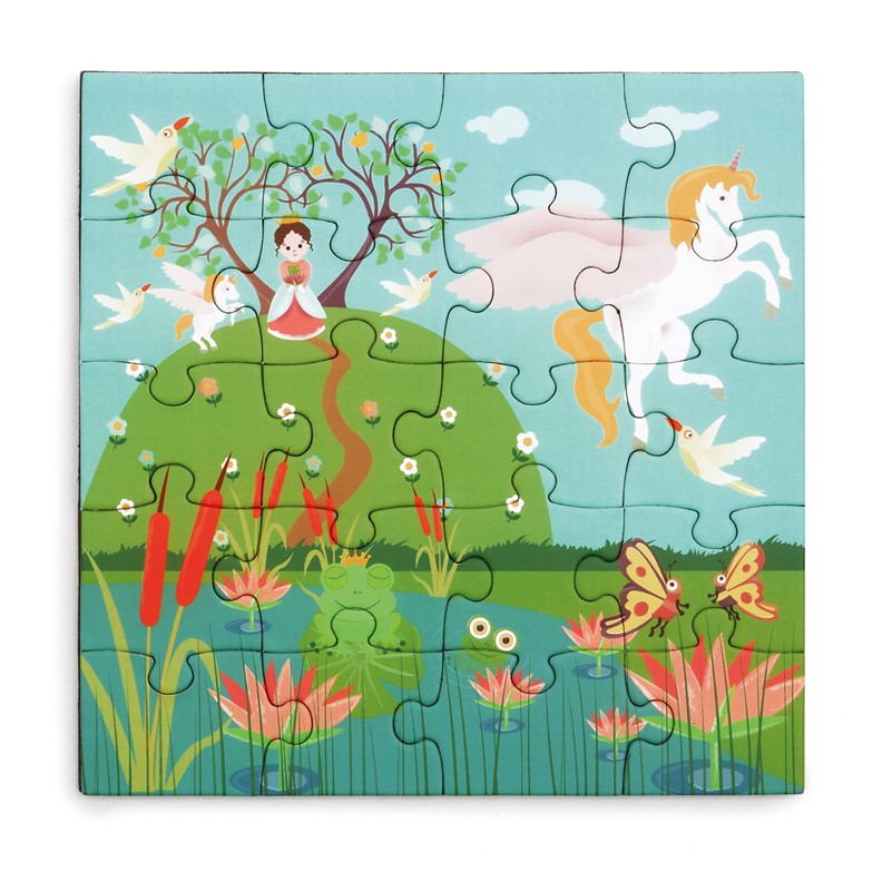 2 Puzzles magnéticos para llevar - Princesas y Unicornios
