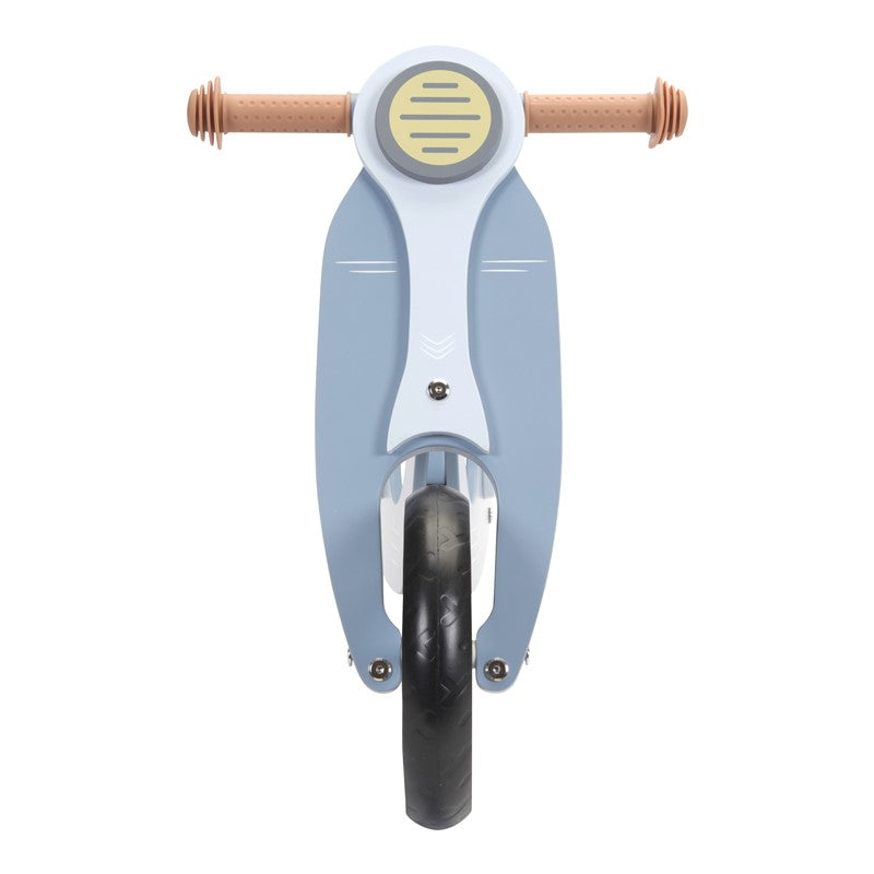 Bici sin pedales madera azul