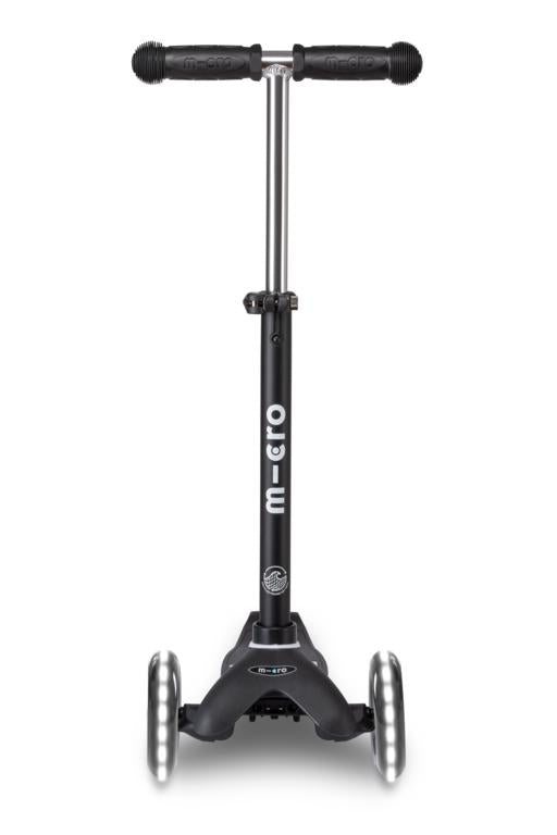 Patinete Mini Deluxe Led - Negro