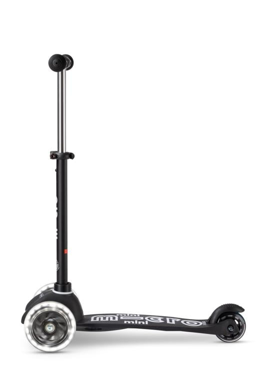 Patinete Mini Deluxe Led - Negro