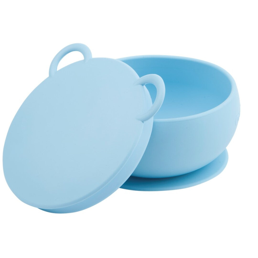 Bowl de silicona con ventosa - Baby Blue