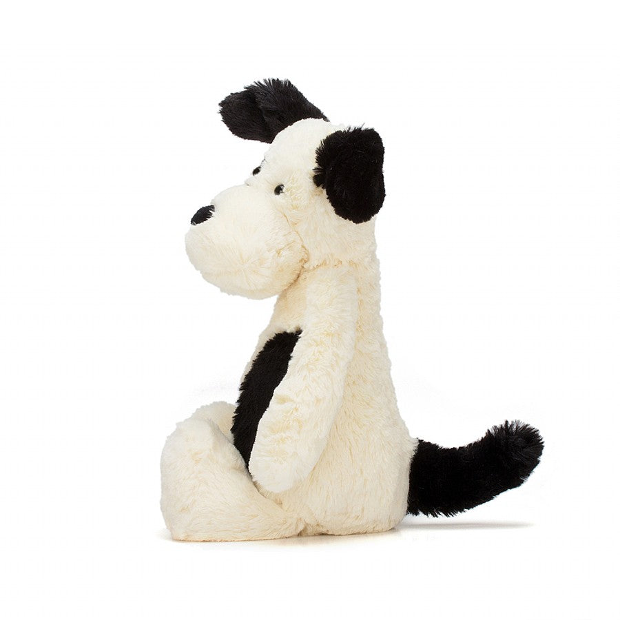 Peluche perro blanco y negro (M)