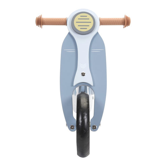 Bici sin pedales madera azul
