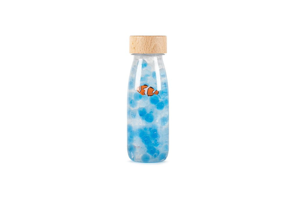 Botella de la calma con pez