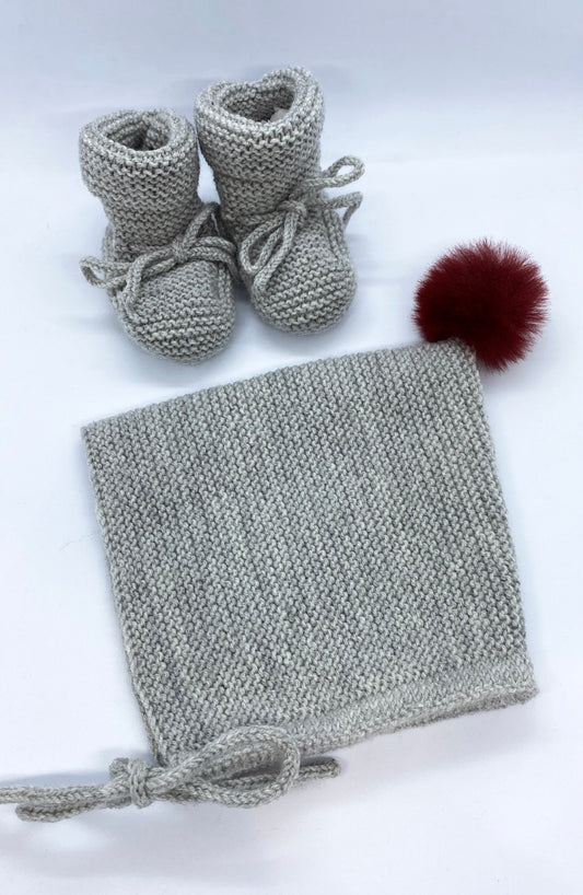 Capota y Patucos - Gris