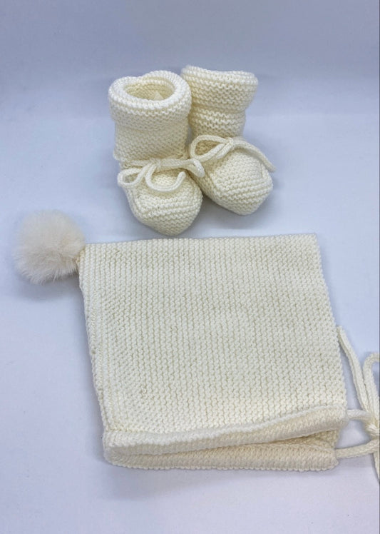 Capota y Patucos - Beige
