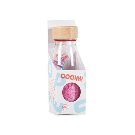 Botella sensoriales rosa sirena