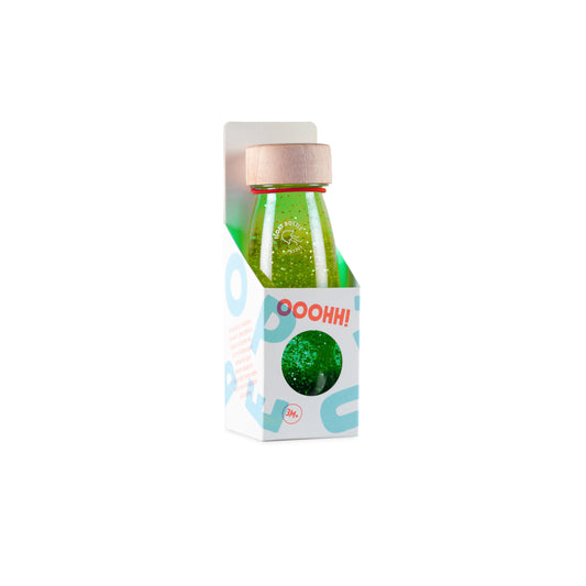 Botella de la calma verde en su envase original