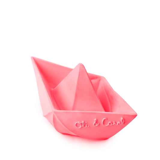 Barco Origami Látex Rosa