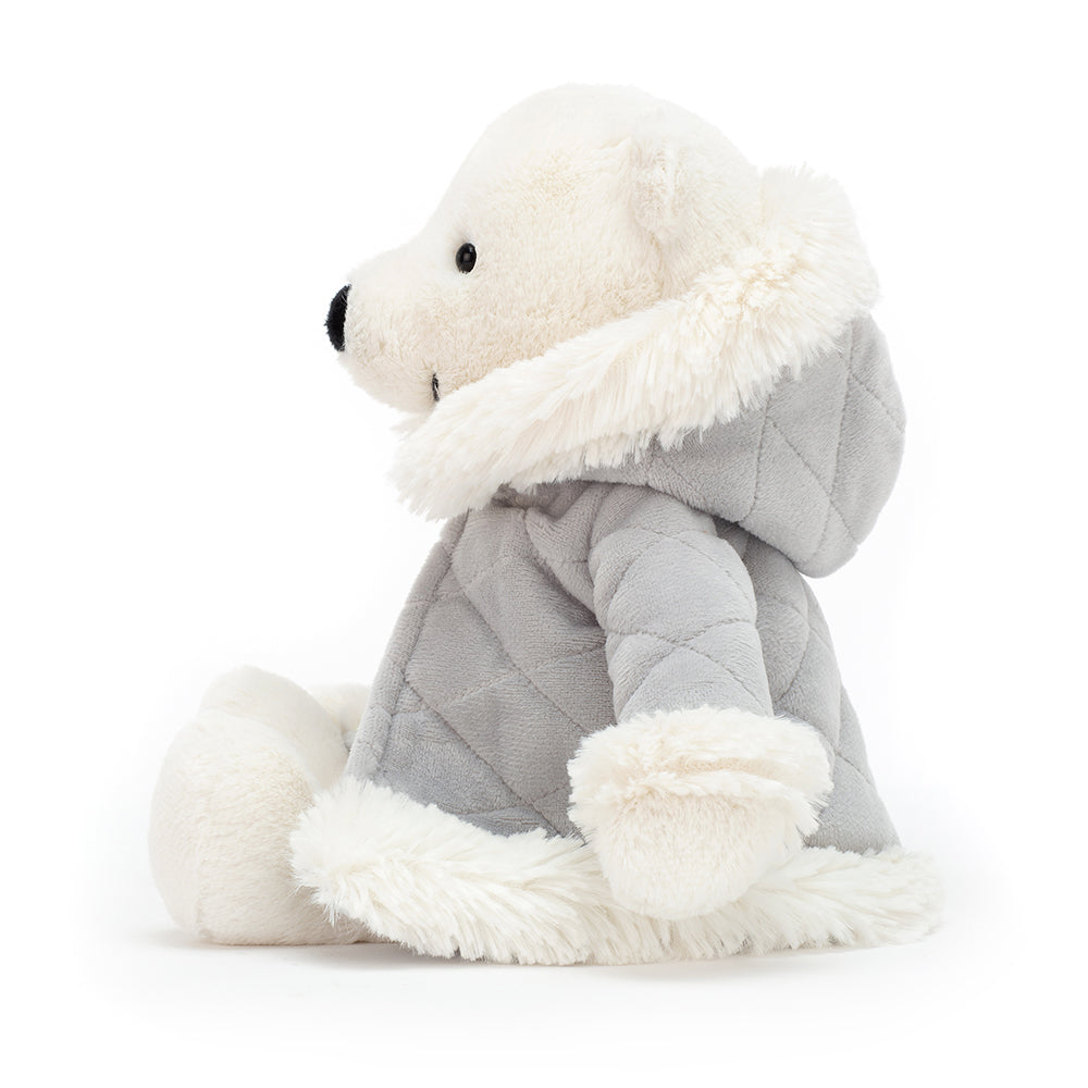 Peluche de oso polar para bebés de 0 a 6 meses de edad