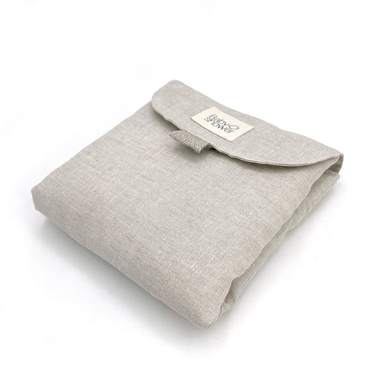 Cambiador de paseo XL lino beige
