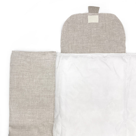 Cambiador de paseo XL lino beige